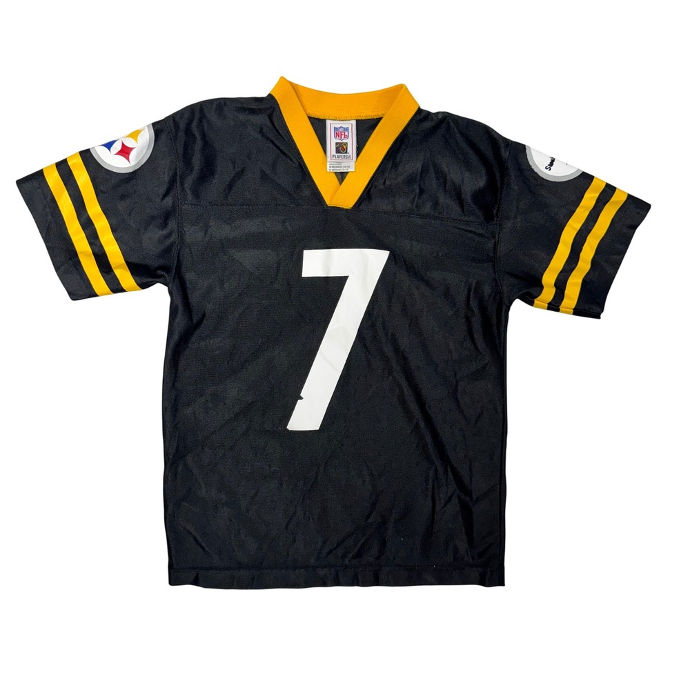 NFL Pittsburgh Steelers Ben Roethlisberger 7 Jersey Kids Medium 10-12 Black Gold